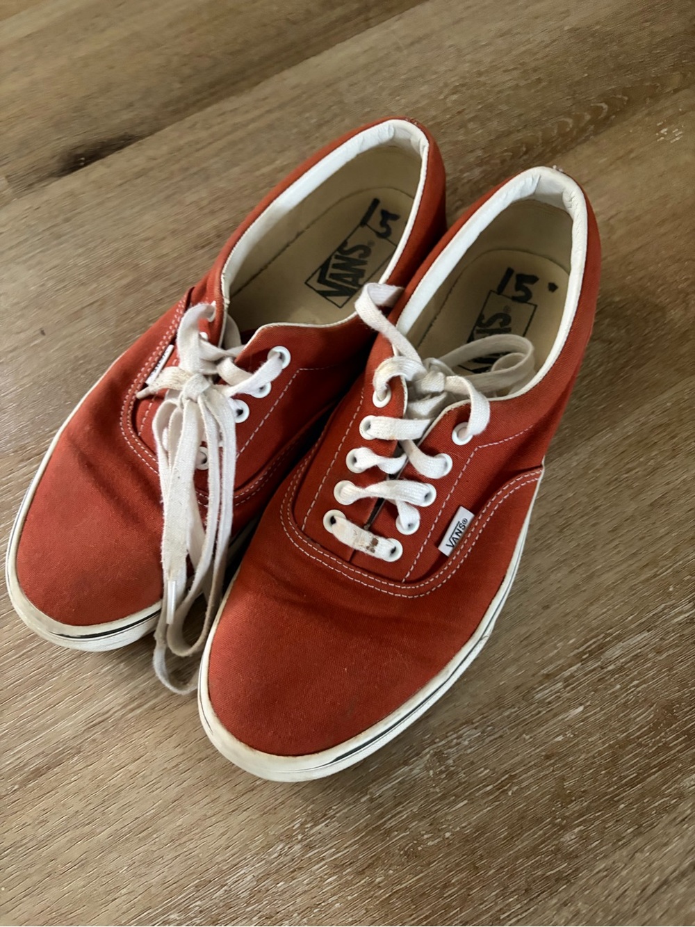 Vans Low Top Canvas Sneakers - Red and White